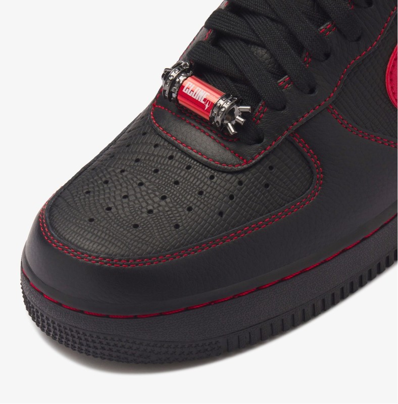 All red high top air force 1 shop